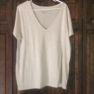 2x Ava and Viv Beige/Tan Short Sleeve top